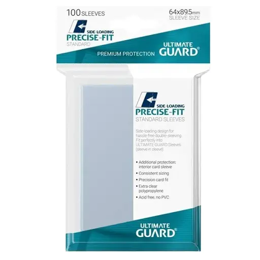 [UGD010050] Precise-Fit Sleeves Fundas de Cartas Tamaño Estándar Transparente (100)